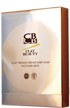 【クレイトリートメントリペアシートマスク フェイス＆ネック】 CLAY TREATMENT REPAIR SHEET MASK FACE AND NECK